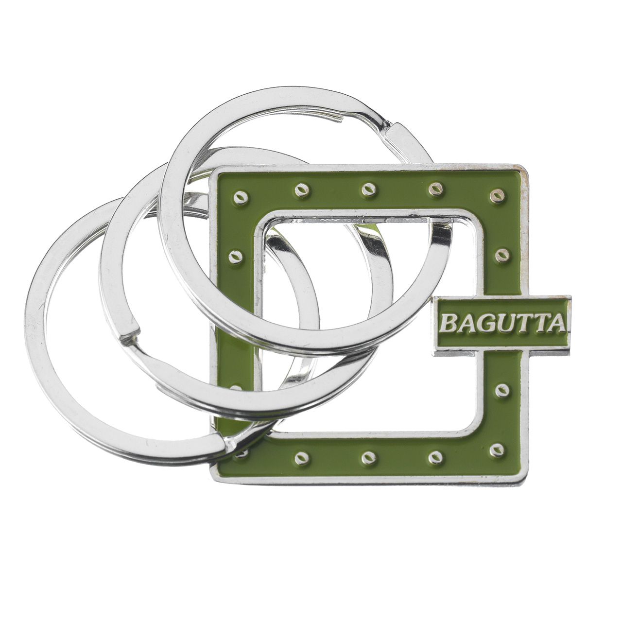 PORTACHIAVI SILVER PLATED QUADRO VERDE CON CHIODINI